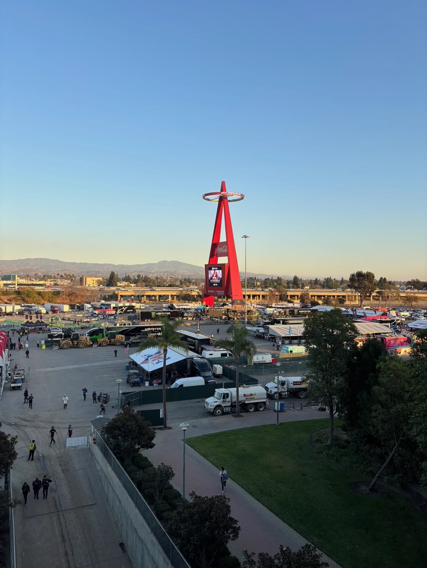 Angel Stadium on Supercross race day
