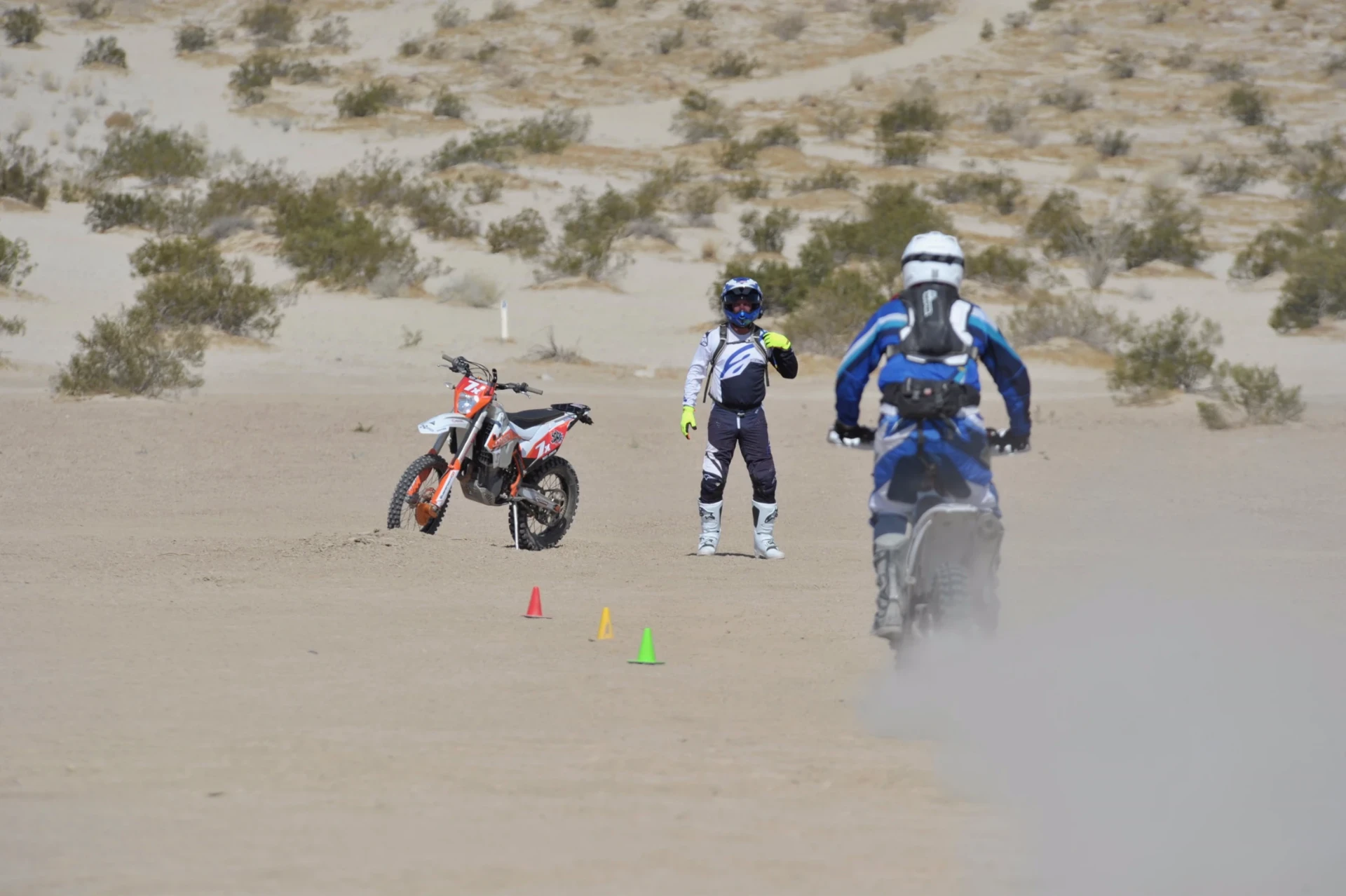 Cone drill in the desert