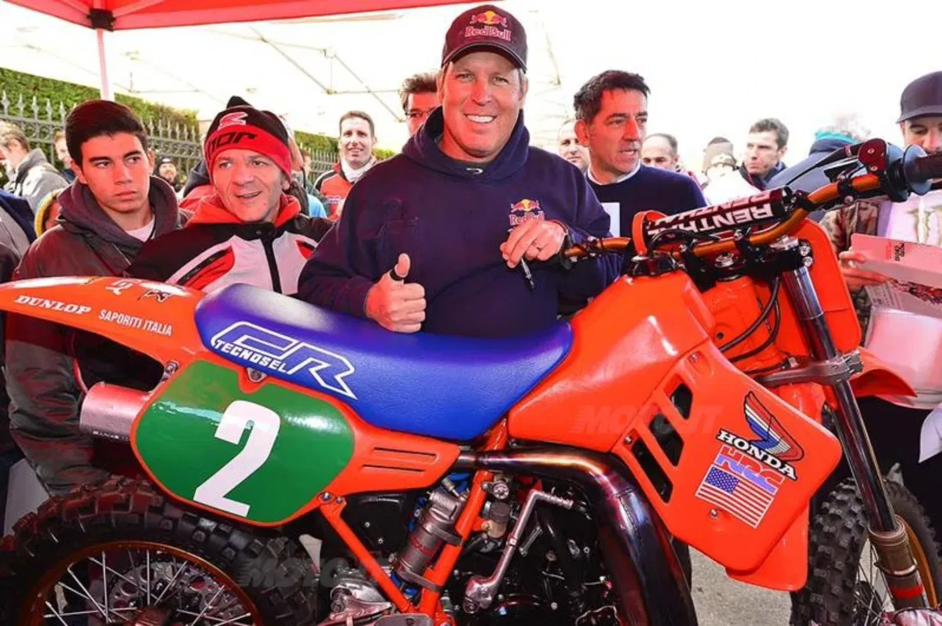 Rick Johnson with his #2 Honda