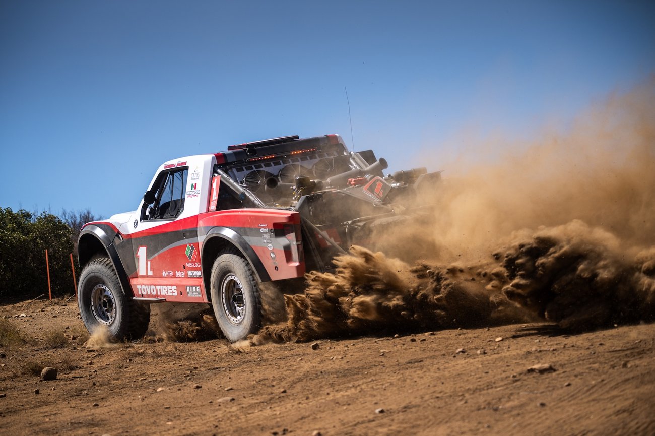 Rick Johnson's #1 trophy truck at the Baja 500