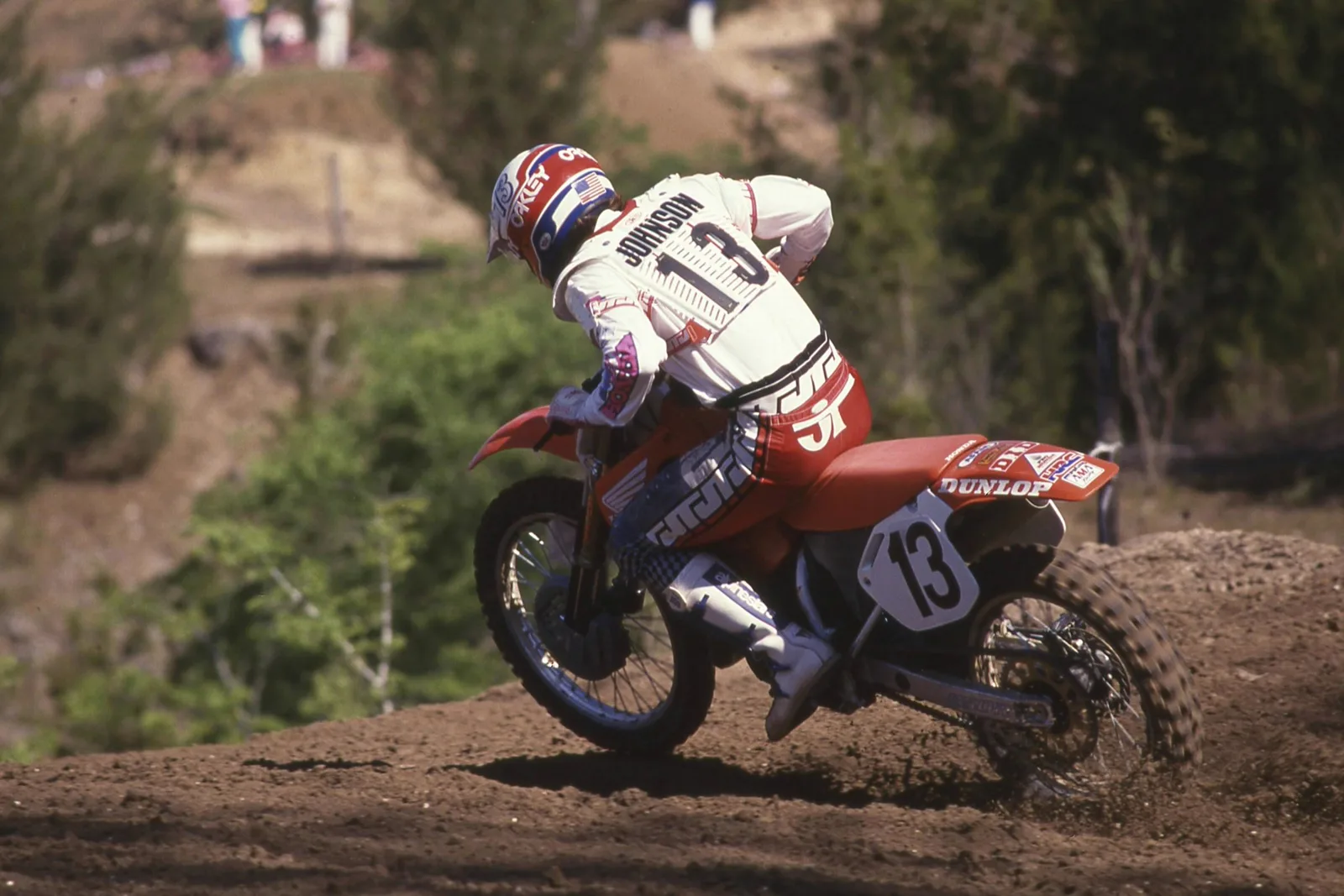 Rick Johnson #13 on his Honda